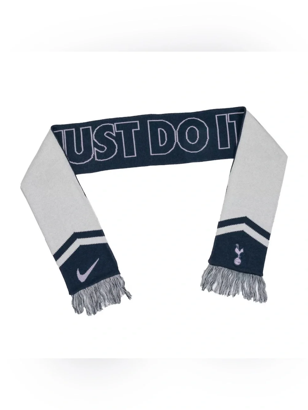 NWT Tottenham Hotspur Nike Local Verbiage College Navy Blue White Scarf